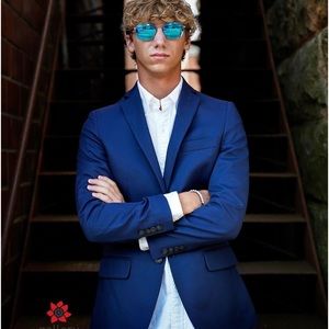 Haggar Active Series Mens Stretch Fabric Slim Fit Suit Jacket Size 36R